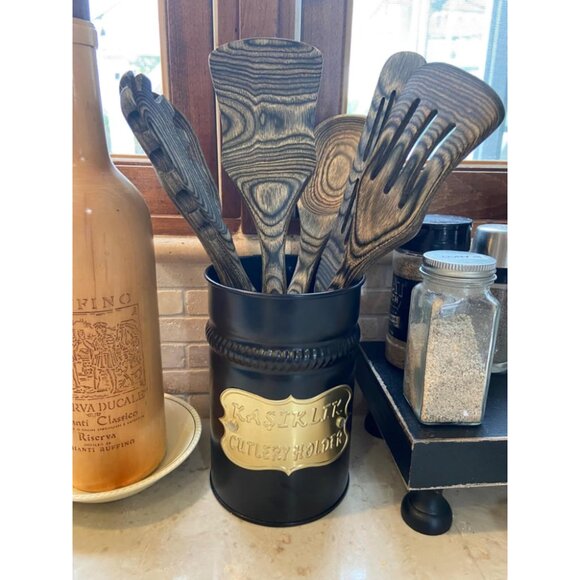 6 Pcs Kitchen Tools Set Including Cooking Slotted Spatula Spaghetti Spoon - Picture 6 of 13